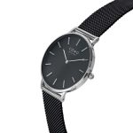 Como Milano Trendsetters női fekete számlapos fekete színű karóra