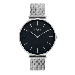 Como Milano Trendsetters női fekete számlapos ezüst színű karóra