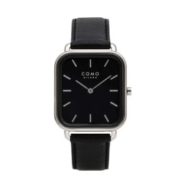 Como Milano Square női fekete számlapos fekete színű karóra