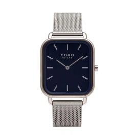 Como Milano Square női sötétkék számlapos ezüst színű karóra
