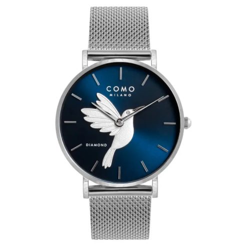 Como Milano Colibri női kék számlapos ezüst színű karóra
