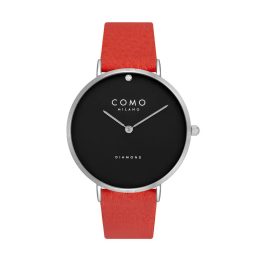 Como Milano Diamond női fekete számlapos piros színű karóra