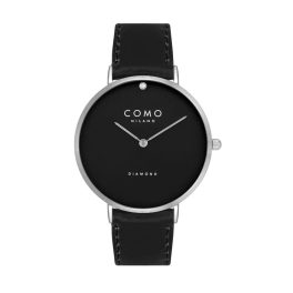 Como Milano Diamond női fekete számlapos fekete színű karóra