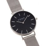 Como Milano Urban Legend férfi fekete számlapos ezüst színű karóra