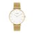 Como Milano Trendsetters női fehér számlapos arany színű karóra