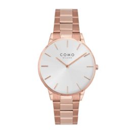 Como Milano New Casual női ezüst számlapos rosegold színű karóra