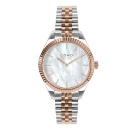 Como Milano Precious Trend női Gyöngyház fehér számlapos Rosegold-Ezüst karóra