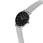 Como Milano Trendsetters női fekete számlapos ezüst színű karóra