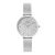 Como Milano Trendsetters női csillámos ezüst számlapos ezüst színű karóra