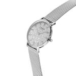 Como Milano Trendsetters női csillámos ezüst számlapos ezüst színű karóra