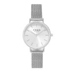 Como Milano Trendsetters női ezüst számlapos ezüst színű karóra