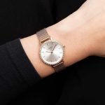 Como Milano Trendsetters női ezüst számlapos rosegold színű karóra