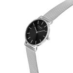 Como Milano Trendsetters női fekete számlapos ezüst színű karóra