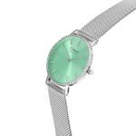 Como Milano Trendsetters női lagúna zöld számlapos ezüst színű karóra
