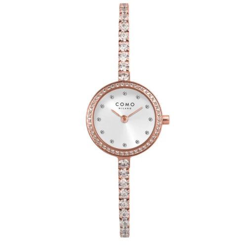 Como Milano Starlight női ezüst számlapos rosegold színű karóra