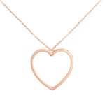 Como Milano Heart női nyaklánc rosegold színben