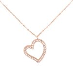 Como Milano Heart női nyaklánc rosegold színben