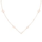 Como Milano Logo női nyaklánc rosegold színben