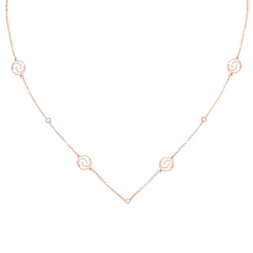 Como Milano Logo női nyaklánc rosegold színben