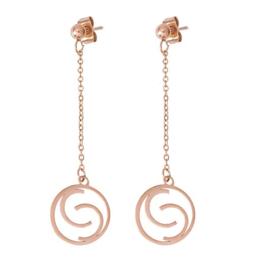 Como Milano Logo női fülbevaló rosegold színben