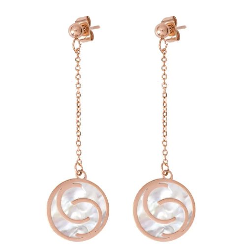 Como Milano Logo női fülbevaló rosegold színben